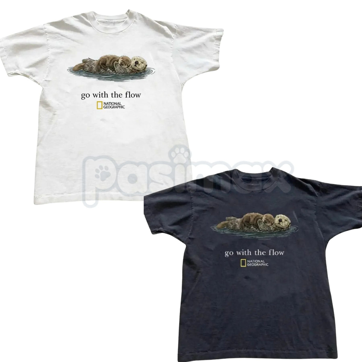 National Geographic "Go with the Flow" T-Shirt - Official Style Nature Exploration Graphic Tee, Premium 100% Cotton Adventure Gift Top, Inspirational Outdoorsy Unisex Shirt, National Geographic Explorer Fan Apparel, Soft Lived-In Earthy Fashion