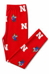 Nebraska Red Herbie Husker Leggings
