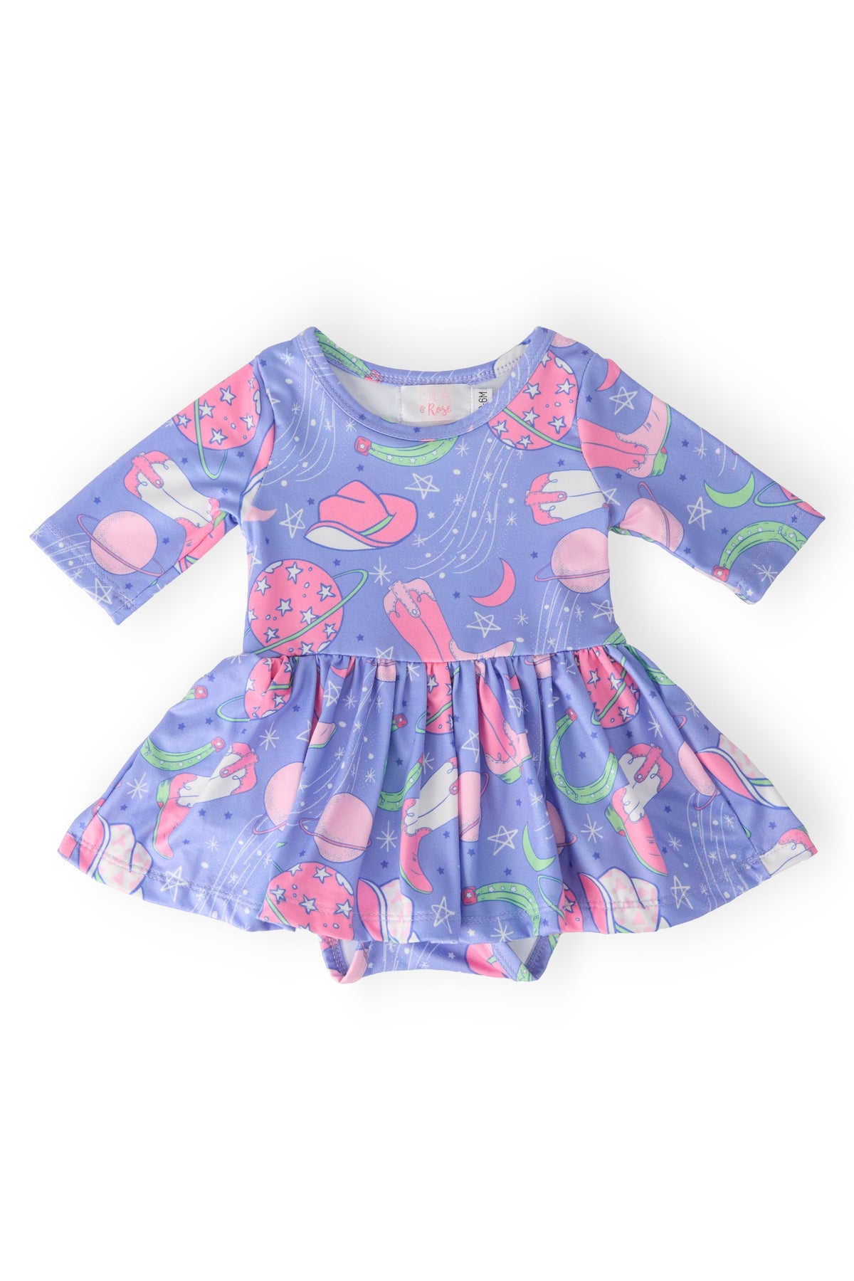 SALE Neon Moon 3/4 Sleeve Twirl Bodysuit
