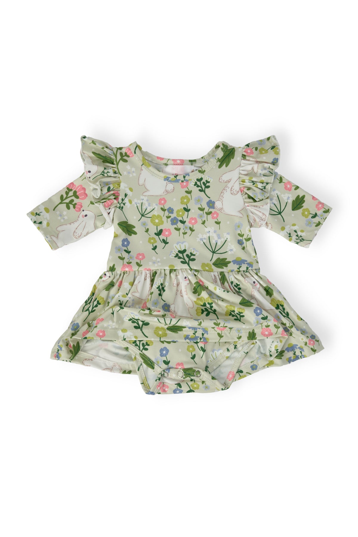 No Bunny Like You 3/4 Sleeve Flutter Twirl Bodysuit