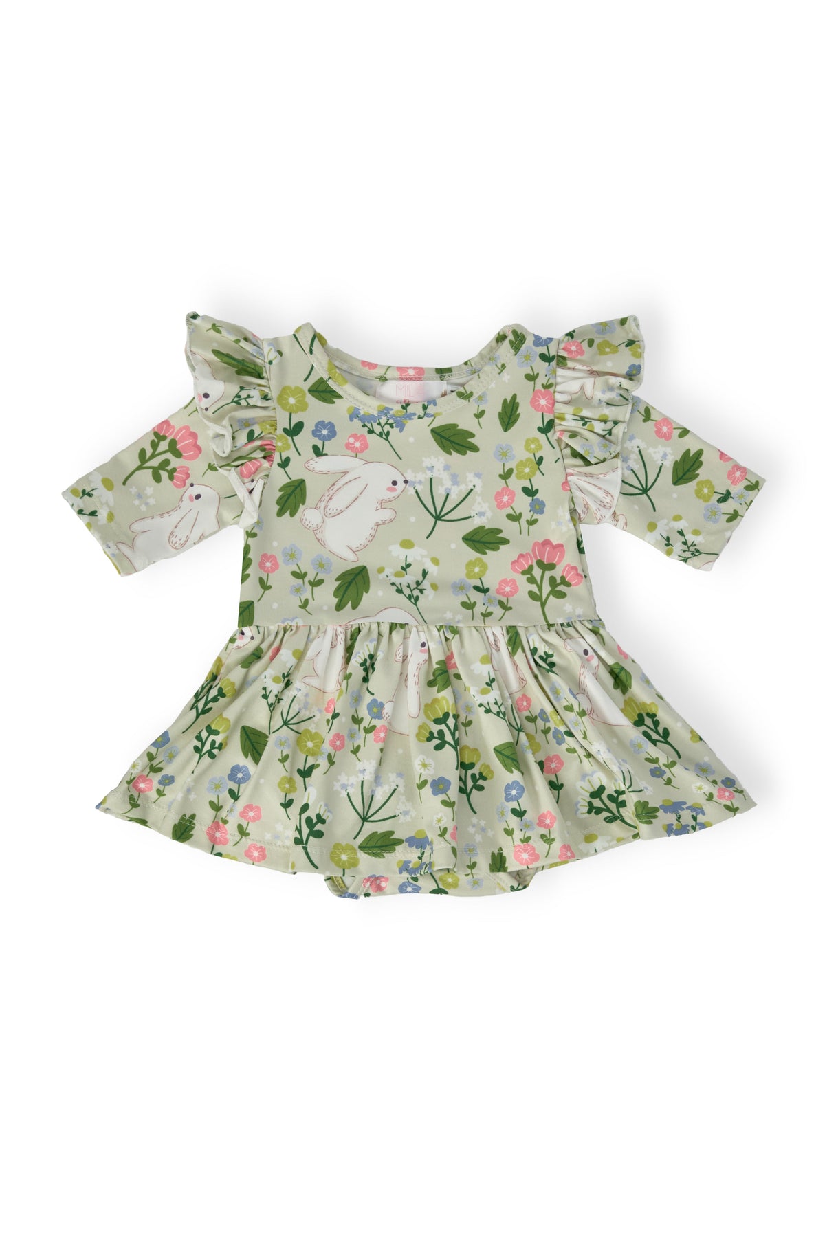 No Bunny Like You 3/4 Sleeve Flutter Twirl Bodysuit