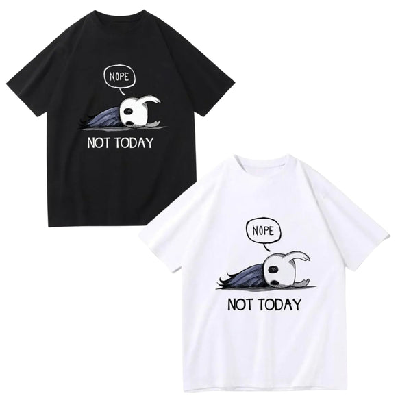 "Nope Not Today" Hollow Knight T-Shirt – Harajuku Aesthetic Vintage Streetwear
