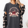 North Pole Book Club Reading Christmas Santa Reindeer Winter Xmas Comfort Colors Tee