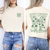 Not Lucky, Simply Blessed Christian Faith St Patrick's Day Shamrock Clover Leprechaun Comfort Colors Tee