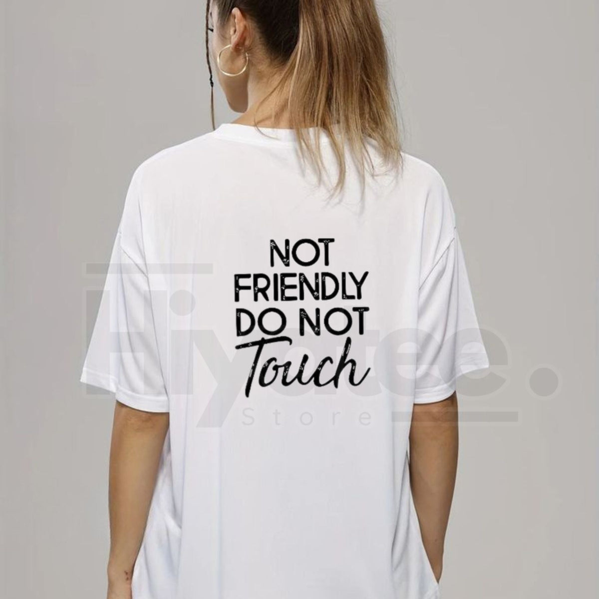 "Not Friendly Do Not Touch" Classic T-Shirt – Comfy Loose Casual Streetwear Tee