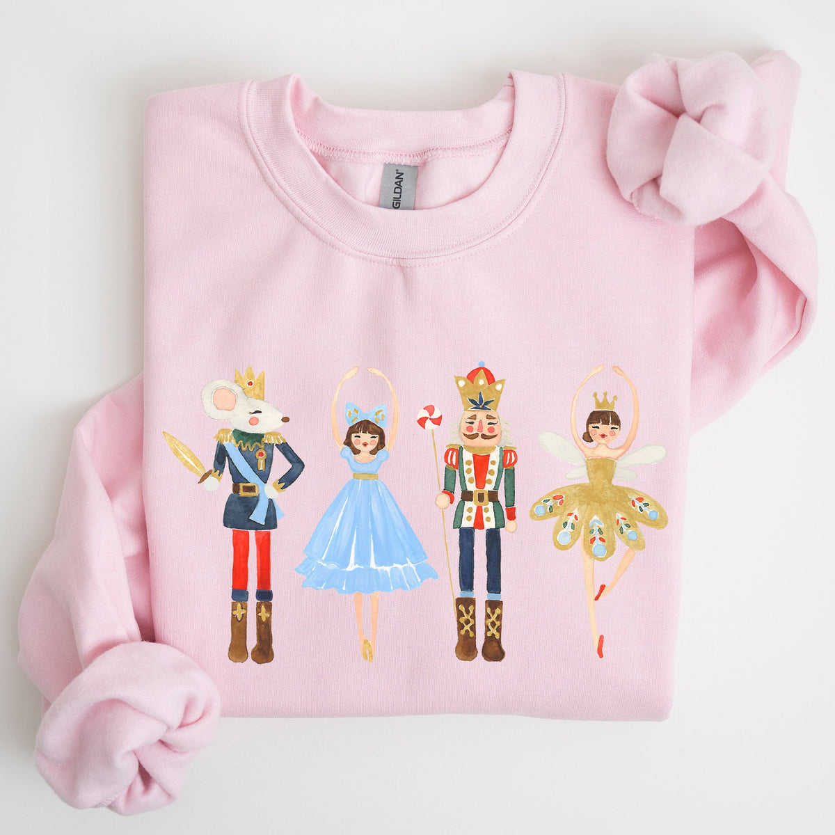 Nutcracker Christmas Sugar Plum Fairy Noel Santa Winter Ballerina Xmas Ballet Sweatshirt