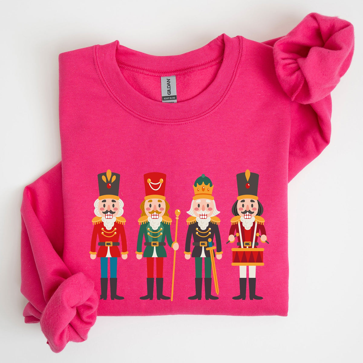 Nutcrackers Christmas Classic Winter Decorations Holiday Ornament Scene Sweatshirt