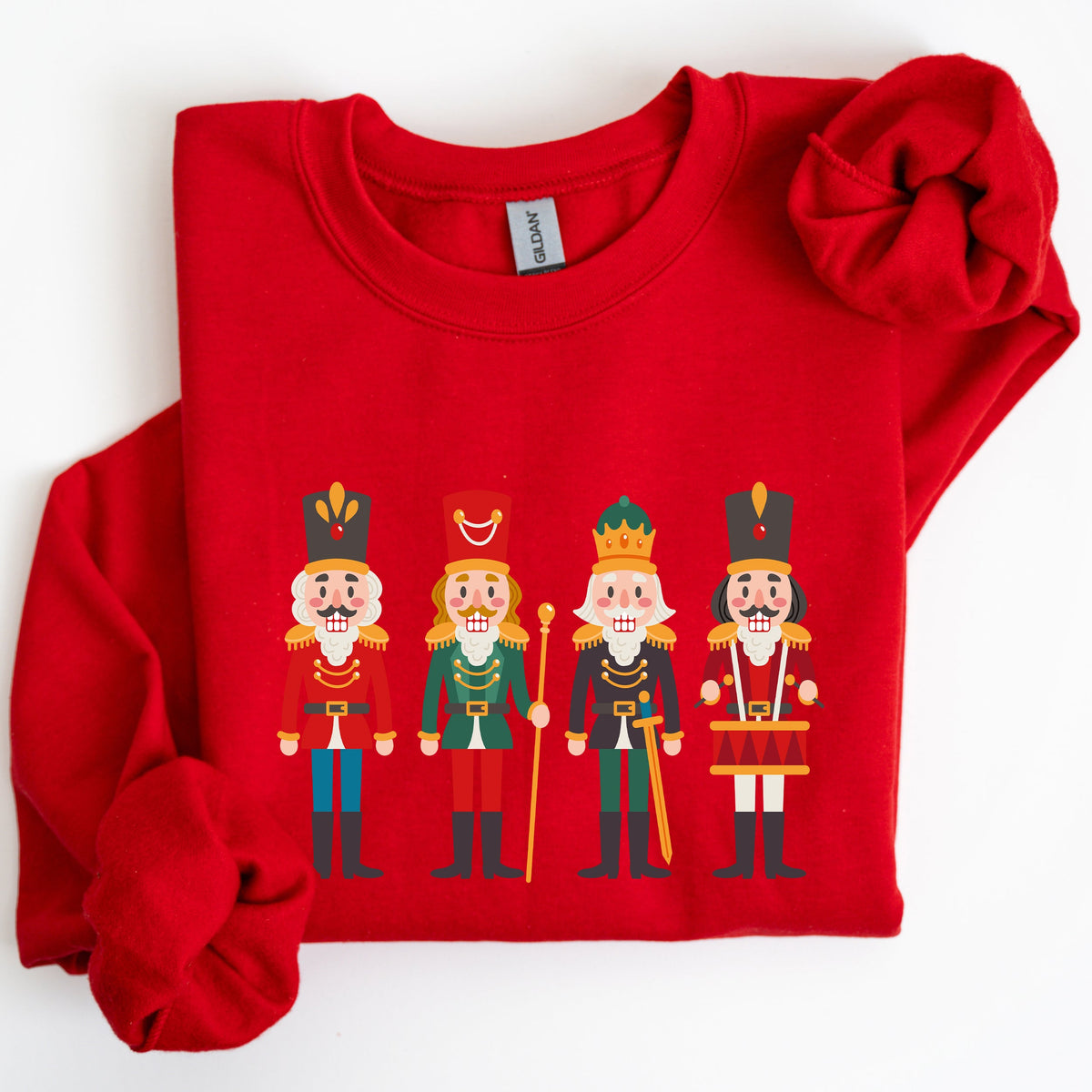 Nutcrackers Christmas Classic Winter Decorations Holiday Ornament Scene Sweatshirt