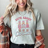 Nuts About Christmas Pink Nutcrackers Festive Nutcracker Scene Comfort Colors Tee
