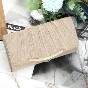 Women's Glitter Pleated Evening Clutch(MAC428)