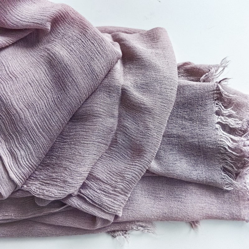 Cotton Tassel Hijab | Crepe Tassel Hijab (MH086)