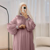 Elegant Glossy Flower Cuff Sequinned Abaya |  Glossy Abaya With Sequins (MA140)