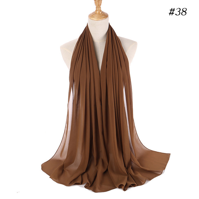 MH089 Pearl Chiffon Bubble Hijab