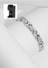 MAC083 Leaf Brushed Creative Magnet Bracelet