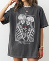 The Lovers Skeleton Ghost Witch Aesthetic Meme Halloween Spooky Costume Comfort Colors Tee