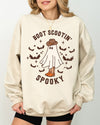 Boot Scootin' Spooky Ghost Bat Skeleton Witch Halloween Costume Graphic Sweatshirt