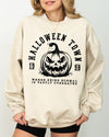 Halloween Town Pumpkin Spooky Skeleton Funny Witch Aesthetic Meme Halloween Costume Sweatshirt