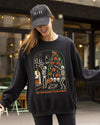 Tis The Season To Be Creepy Spooky Skeleton Witch Halloween Costume Edition Sweatshirt
