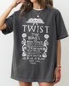 Twist The Bones Skeleton Spooky Ghost Witch Aesthetic Halloween Costume Comfort Colors Tee