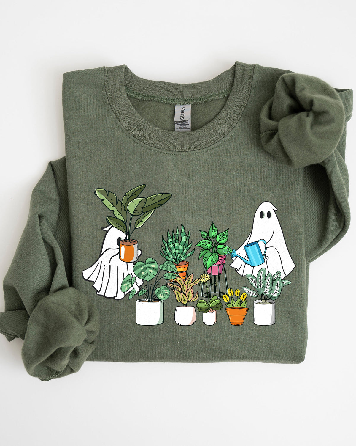 Plant Lover Ghost Skeleton Spooky Witch Meme Halloween Costume Limited Edition Sweatshirt