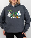 Plant Lover Ghost Skeleton Spooky Funny Witch Aesthetic Meme Halloween Costume Hoodie