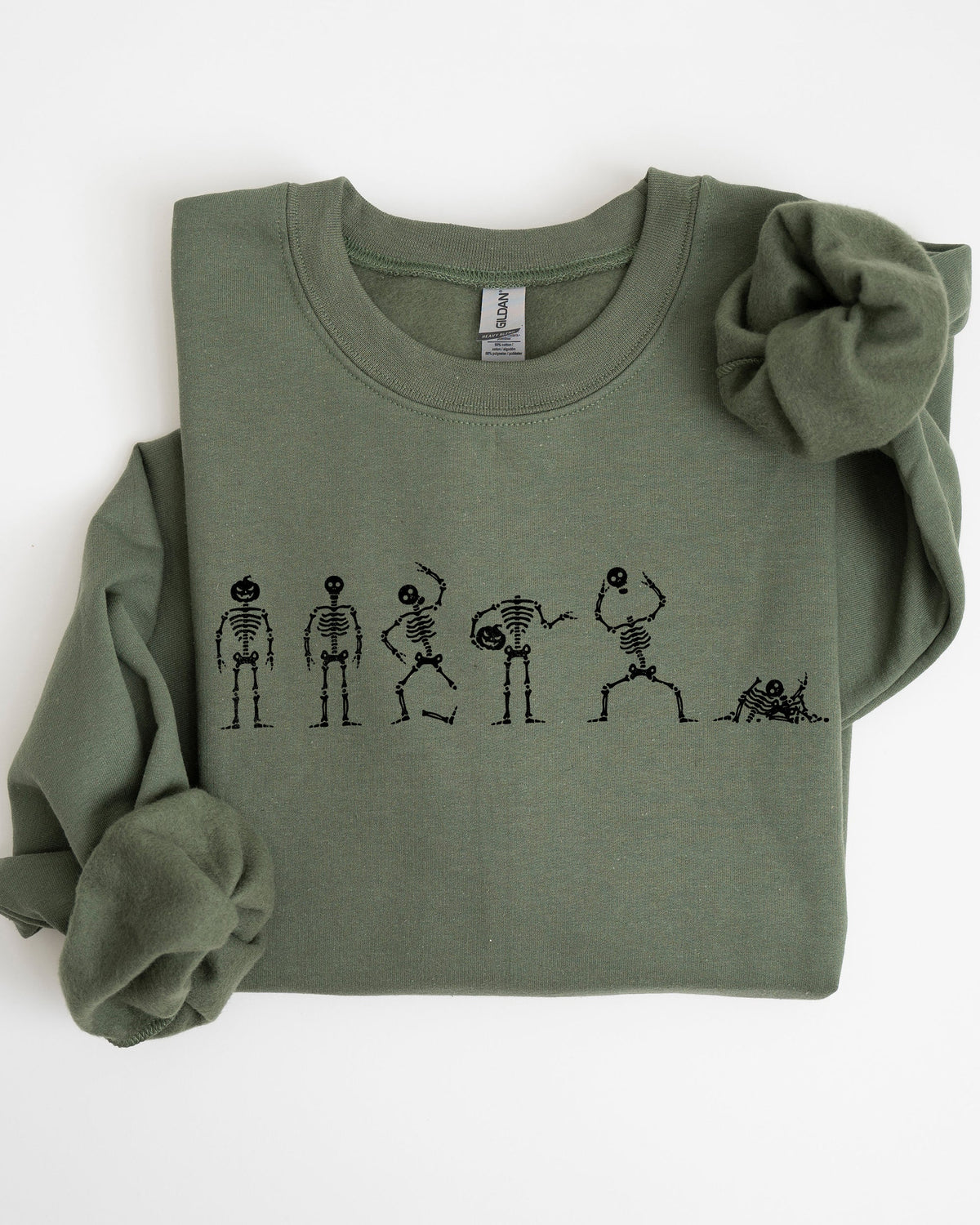 Dancing Skeletons Ghost Spooky Witch Halloween Costume Graphic Cozy Edition Sweatshirt