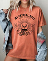 Crystal Ball Skeleton Funny Pumpkin Spooky Witch Aesthetic Meme Halloween Costume Comfort Colors Tee