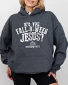 Are You Fall-O-Ween Jesus Skeleton Ghost Spooky Witch Meme Halloween Costume Hoodie