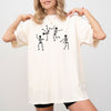 Funny Dancing Skeletons Witch Skull Spooky Halloween Aesthetic Meme Costume Comfort Colors Tee
