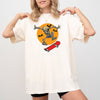 Skateboarding Skeleton Ghost Farm Witch Skull Meme Halloween Aesthetic Comfort Colors Tee