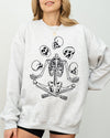 Juggling Skeleton Ghost Farm Witch Skull Halloween Night Parade Of Spooky Characters Sweatshirt