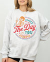 Have The Day You Deserve Skeleton Ghost Farm Witch Skull Funny Spooky Aesthetic Meme Halloween Costume Sweatshirt