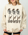 Howdy Cowboy Western Ghost Skeleton Witch Skull Meme Halloween Costume Sweatshirt