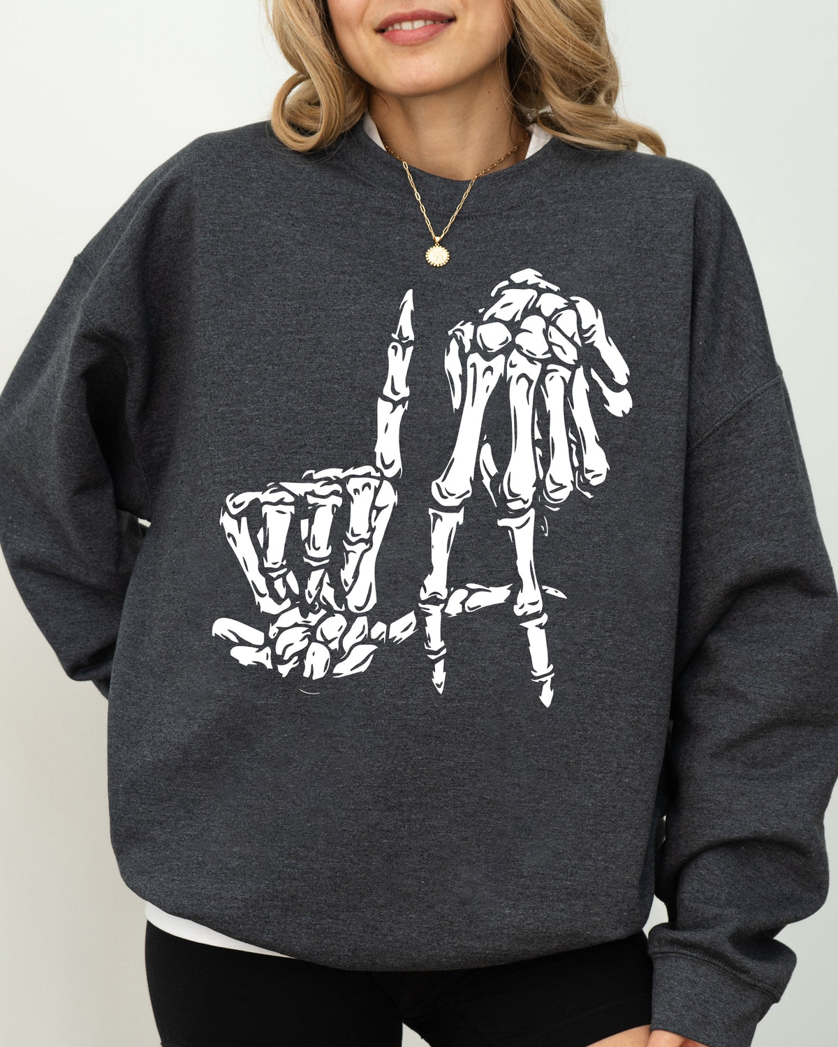 LA Skeleton Ghost Witch Skull Spooky Halloween Costume Mashup Design Edition Sweatshirt