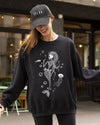 Skeleton Mermaid Ghost Witch Skull Spooky Halloween Costume Meme Graphic Sweatshirt