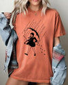Wednesday Skeleton Ghost Witch Skull Spooky Aesthetic Meme Halloween Costume Comfort Colors Tee