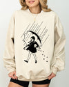 Wednesday Skeleton Ghost Witch Skull Meme Spooky Halloween Costume Graphic Sweatshirt