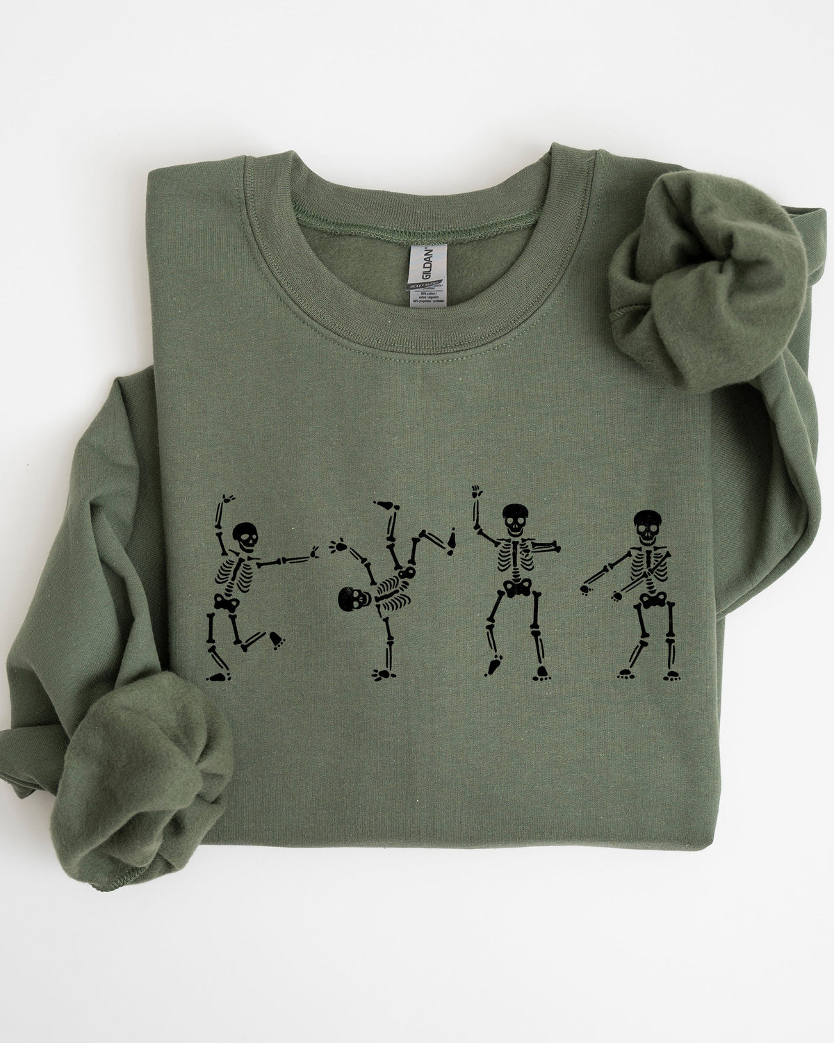 Funny Skeletons Dance Ghost Witch Skull Spooky Aesthetic Meme Halloween Sweatshirt