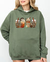 Halloween Coffee Skeleton Ghost Witch Skull Spooky Meme Premium Graphic Quality Hoodie