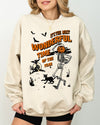 It's The Most Wonderful Time Of The Year Skeleton Witch Skull Spooky Aesthetic Meme Halloween Sweatshirt