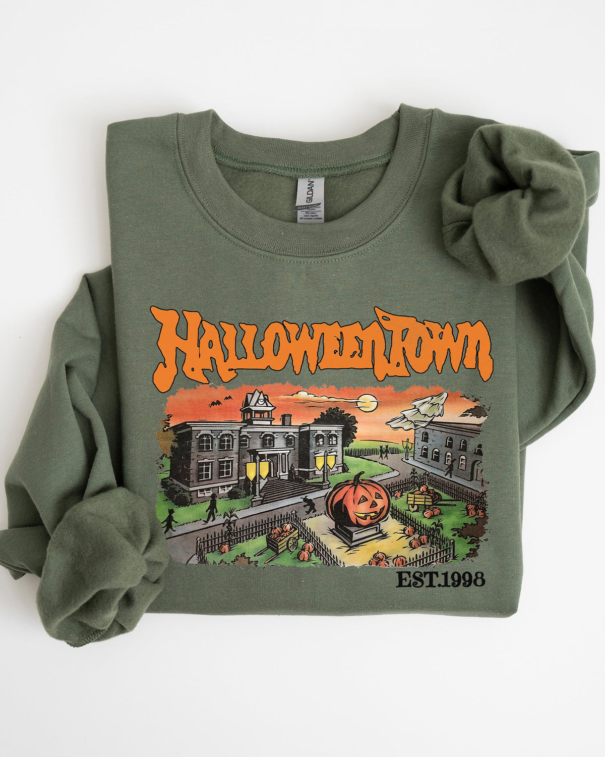 Halloweentown Horror Movie Skeleton Ghost Witch Skull Spooky Aesthetic Meme Sweatshirt