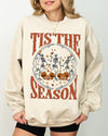 Tis The Season Retro Skeleton Ghost Witch Skull Spooky Meme Halloween Costume Sweatshirt