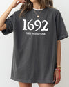 1692 They Missed One Skeleton Ghost Witch Skull Spooky Halloween Costume Comfort Colors Tee