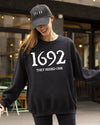 1692 They Missed One Skeleton Ghost Witch Skull Spooky Aesthetic Meme Sweatshirt