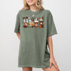 Halloween Coffee Horror Movie Spooky Skeleton Ghost Witch Skull Meme Costume Comfort Colors Tee