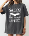 Salem Medicines Spooky Skeleton Ghost Witch Skull Halloween Costume Comfort Colors Tee