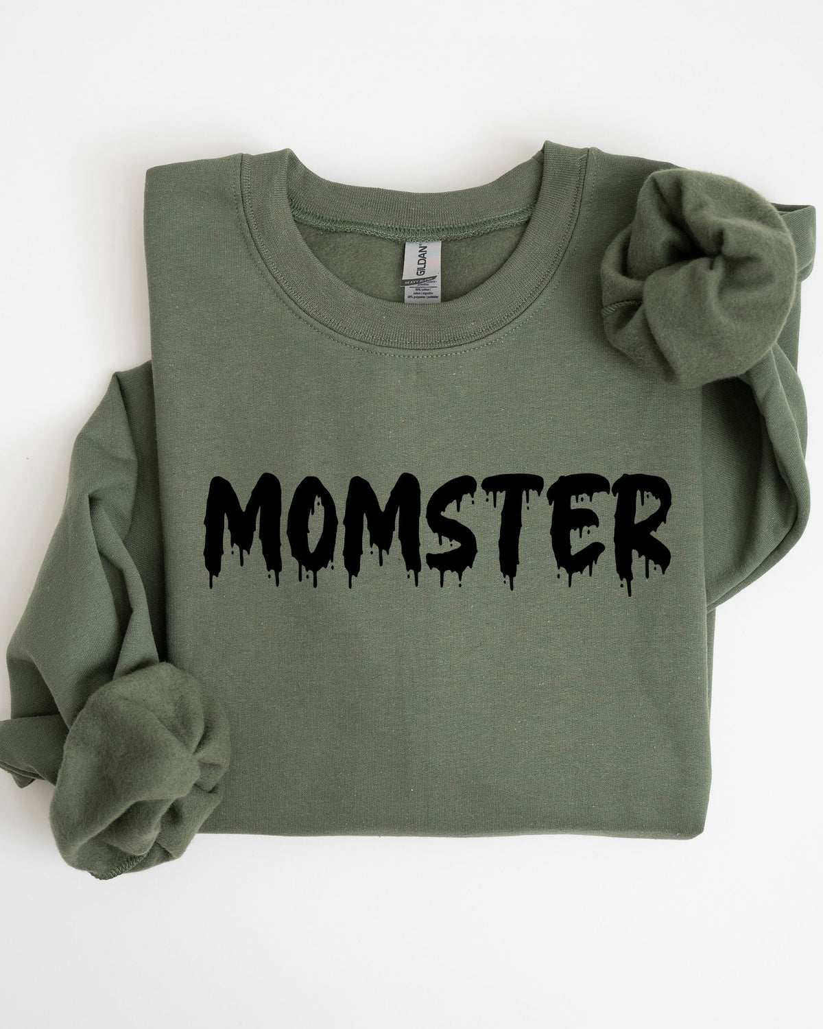 Momster Skeleton Ghost Witch Skull Halloween Costume Spooky Haunting Night Vibe Sweatshirt
