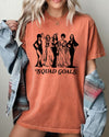 Squad Goals Skeleton Ghost Witch Skull Spooky Halloween Meme Graphic Comfort Colors Tee