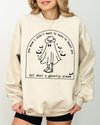 Ghostly Scene Cute Ghost Skeleton Witch Skull Spooky Meme Halloween Costume Sweatshirt