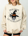 Dead Inside Skeleton Ghost Western Witch Skull Halloween Costume Graphic Sweatshirt